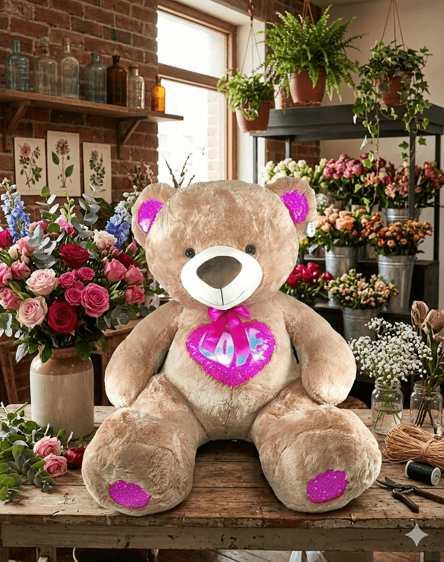 Peluche Oso Gigante "Corazón Love" – 100cm